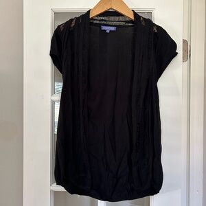 Vivienne Tam Y2K Black Short Sleeve Cardigan Size M